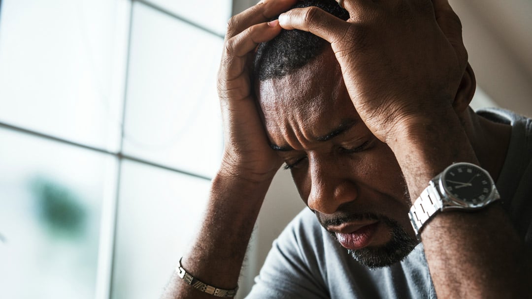 Man stressed out