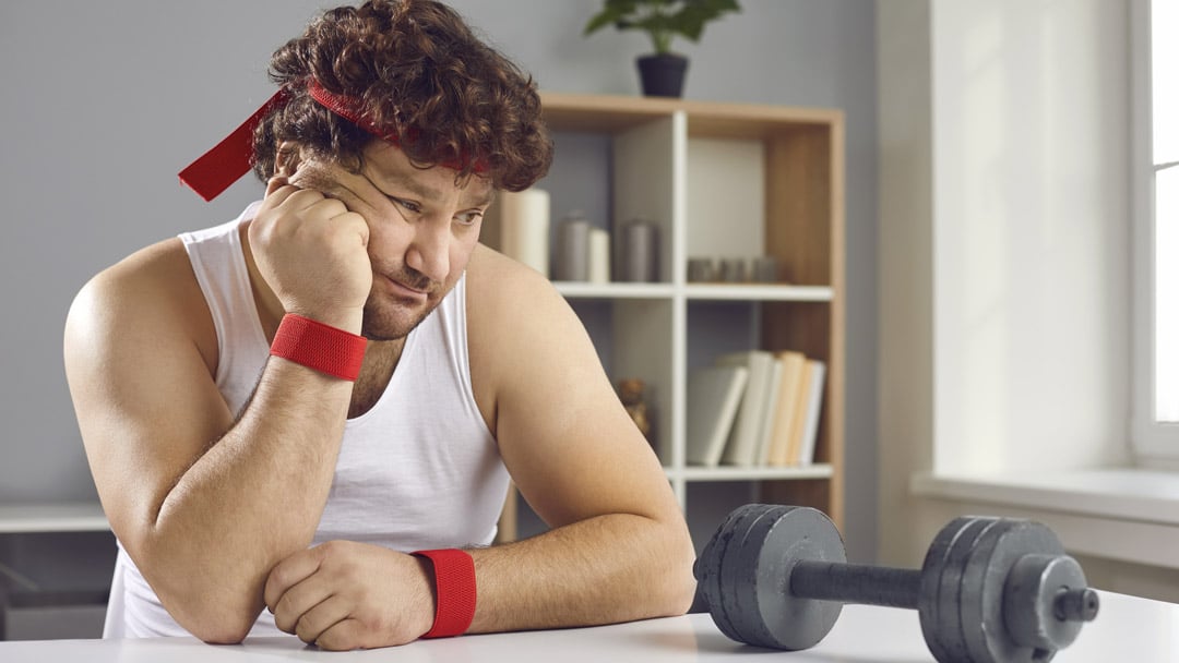Man lacking motivation